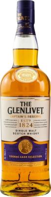 Glenlivet Captain's Reserve Cognac Cask Selection Bourbon Cognac Finish 40% 700ml