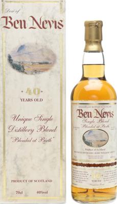Ben Nevis 1962 Single Blend Blended at Birth Sherry Cask 40% 700ml