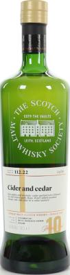 Inchmurrin 2007 SMWS 112.22 Cider and cedar 10yo 2nd Fill Ex-Bourbon Hogshead 59.9% 700ml