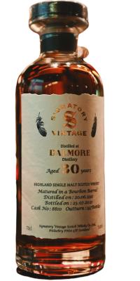 Dalmore 1991 SV Signatory Vintage-Cask Strength Bourbon Barrel 51.6% 700ml