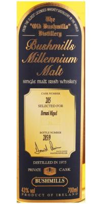 Bushmills 1975 Hernani Miguel 43% 700ml