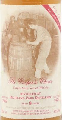 Highland Park 1989 VM The Cooper's Choice 9yo 50% 700ml