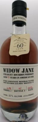 Widow Jane 10yo Single Barrel #1090 60th Anniversary of LMDW 57% 700ml