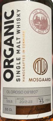 Mosgaard Organic MC Single Cask Bourbon Oloroso finish 59.8% 700ml