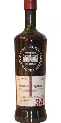 Girvan 1984 SMWS G7.15 Mind-altering hugs Ex-Bourbon New Oak Hogshead 57.2% 700ml