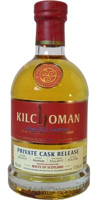 Kilchoman 2007 Private Cask Release Bourbon Barrel 152/2007 Malts of Scotland Warehouse-Shop 57.5% 700ml