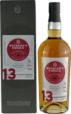Mortlach 2007 HL Hepburn's Choice Finish in two Ex-Wine Barrels 46% 700ml