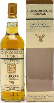 Glencraig 1975 GM Connoisseurs Choice Refill American Hogshead 40% 700ml