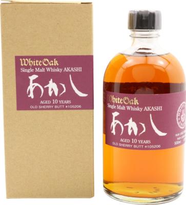 White Oak 10yo Akashi Old Sherry Butt #105206 60% 500ml