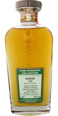 Ardmore 1990 SV Cask Strength Collection Bourbon Barrel #30015 59.7% 700ml