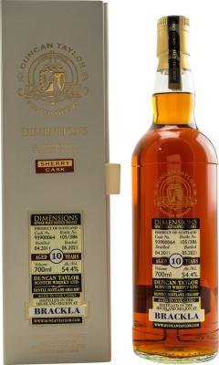 Royal Brackla 2011 DT Dimensions Sherry #93900064 54.4% 700ml