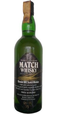 Match Whisky 8yo BBBl Blended 100% Scotch Whiskies Branca Bros Ltd 43% 750ml