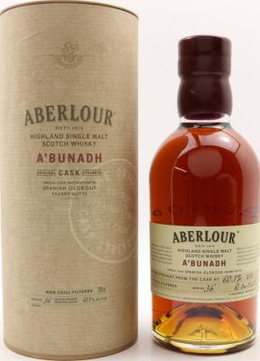 Aberlour A'bunadh batch #36 Spanish Oloroso Sherry Butt 60.1% 700ml