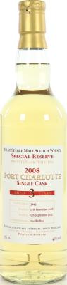 Port Charlotte 2008 Private Cask Bottling #3243 46% 700ml