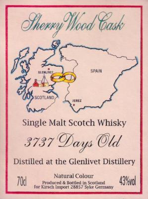 Glenlivet 3737 Days Old KI Sherry Wood Cask 43% 700ml