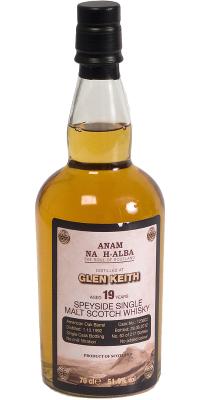 Glen Keith 1992 ANHA The Soul of Scotland American Oak Barrel #120602 51.9% 700ml