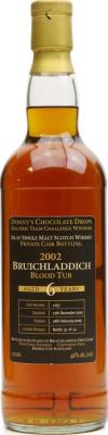 Bruichladdich 2002 Private Cask Bottling Blood Tub #1255 46% 700ml