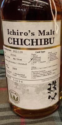 Chichibu 2009 French Oak Wine cask The Whisky Fair Limburg 65% 700ml