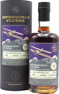 Glen Spey 2006 AWWC Infrequent Flyers Pedro Ximenez Sherry Puncheon #4828 57.5% 700ml