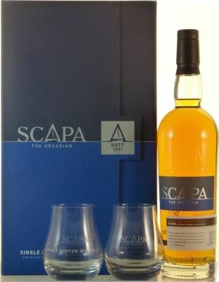 Scapa Glansa Giftbox with Glasses 40% 700ml