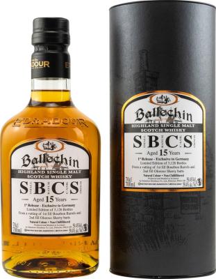 Ballechin 15yo Small Batch Cask Strength Germany Exclusive 59.4% 700ml