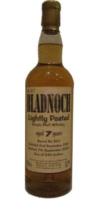 Bladnoch 2001 Lightly Peated Barrel #341 57% 700ml
