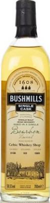 Bushmills 1989 Single Cask Bourbon Barrel 8156 Celtic Whisky Shop 56.5% 700ml