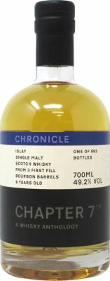 Islay Single Malt Scotch Whisky 8yo Ch7 a Whisky Anthology Chronicle 3x 1st Fill Ex-Bourbon Barrel 5, 146, 147 Europe & Asia 49.2% 700ml