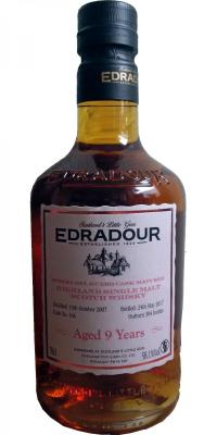 Edradour 2007 Ribera del Duero Cask Matured #346 58.1% 700ml