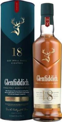 Glenfiddich 18yo Our Small Batch Eighteen Oloroso Sherry and Bourbon 40% 700ml
