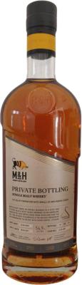 M&H 2018 Private Bottling Ex-Islay Ex-Bourbon 2018-0687 Steven Winston and Yaniv Amram 54.9% 700ml