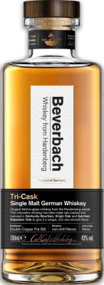 Beverbach Tri-Cask Single malt german whisky Kentucky bourbon virgin oak German oak 43% 700ml