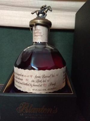 Blanton's The Original Single Barrel Bourbon Whisky #4 Charred American White Oak Barrel 141 46.5% 750ml