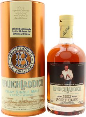 Bruichladdich 2003 Port Cask for Whisky & Dreams 7yo #538 57.5% 700ml