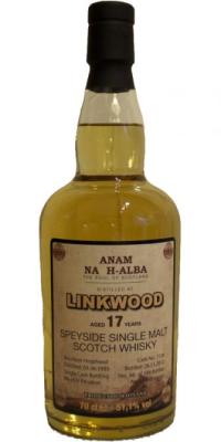 Linkwood 1995 ANHA The Soul of Scotland Bourbon Hogshead #7126 51.1% 700ml