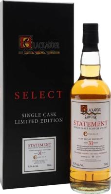 Glen Moray 1990 BA Barrel 51.5% 700ml