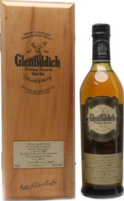 Glenfiddich 1972 Vintage Reserve 32yo Sherry #16036 47.1% 700ml