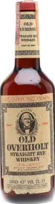 Old Overholt 4yo Straight Rye Whisky P. Soffiantino & C. Genova 43% 750ml