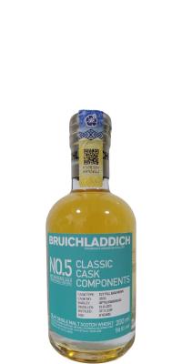 Bruichladdich 2011 Classic Cask Components No. 5 1st Fill Bourbon 3500 58.6% 200ml