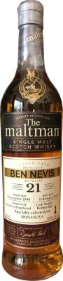 Ben Nevis 1998 MBl The Maltman Bourbon Hogshead Shinanoya 49.9% 700ml