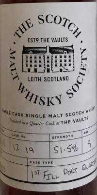 BenRiach 9yo SMWS 12.19 51.5% 350ml