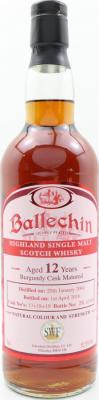 Ballechin 2004 Burgundy Cask Matured 17 + 18 + 19 The Swedish Whisky Federation 52.5% 700ml