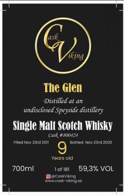 The Glen 2011 CV #800424 59.3% 700ml