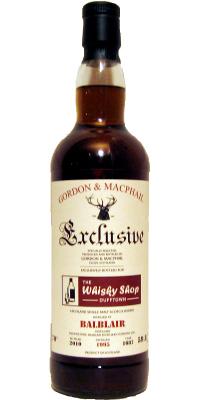 Balblair 1995 GM Exclusive Refill Sherry Hogshead #1687 The Whisky Shop Dufftown 59.8% 700ml