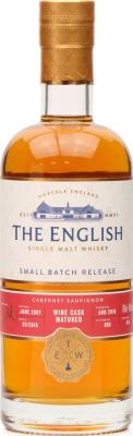 The English Whisky 2007 Small Batch Release Cabernet Sauvignon Cask 46% 700ml