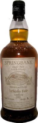 Springbank 1990 Private Bottling Exhibitors Whisky Fair 2002 57.4% 700ml