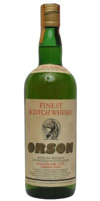 Orson Finest Scotch Whisky Es C.R.A.I. Milano Italy 40% 750ml