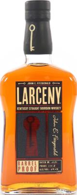 John E. Fitzgerald Larceny Barrel Proof Kentucky Straight Bourbon Whisky Batch A121 57.4% 750ml