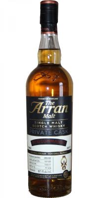 Arran 2005 Private Cask Bourbon Barrel 2005/408 60yo of Belgian Commandos 57.1% 700ml