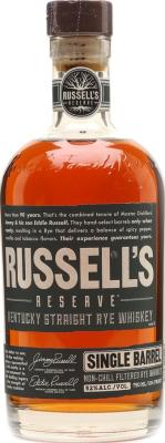 Russell's Reserve Single Barrel Kentucky Straight Rye Whisky New Charred American Oak 52% 750ml